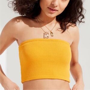Hallie Ribbed Knit Cropped Tube Top